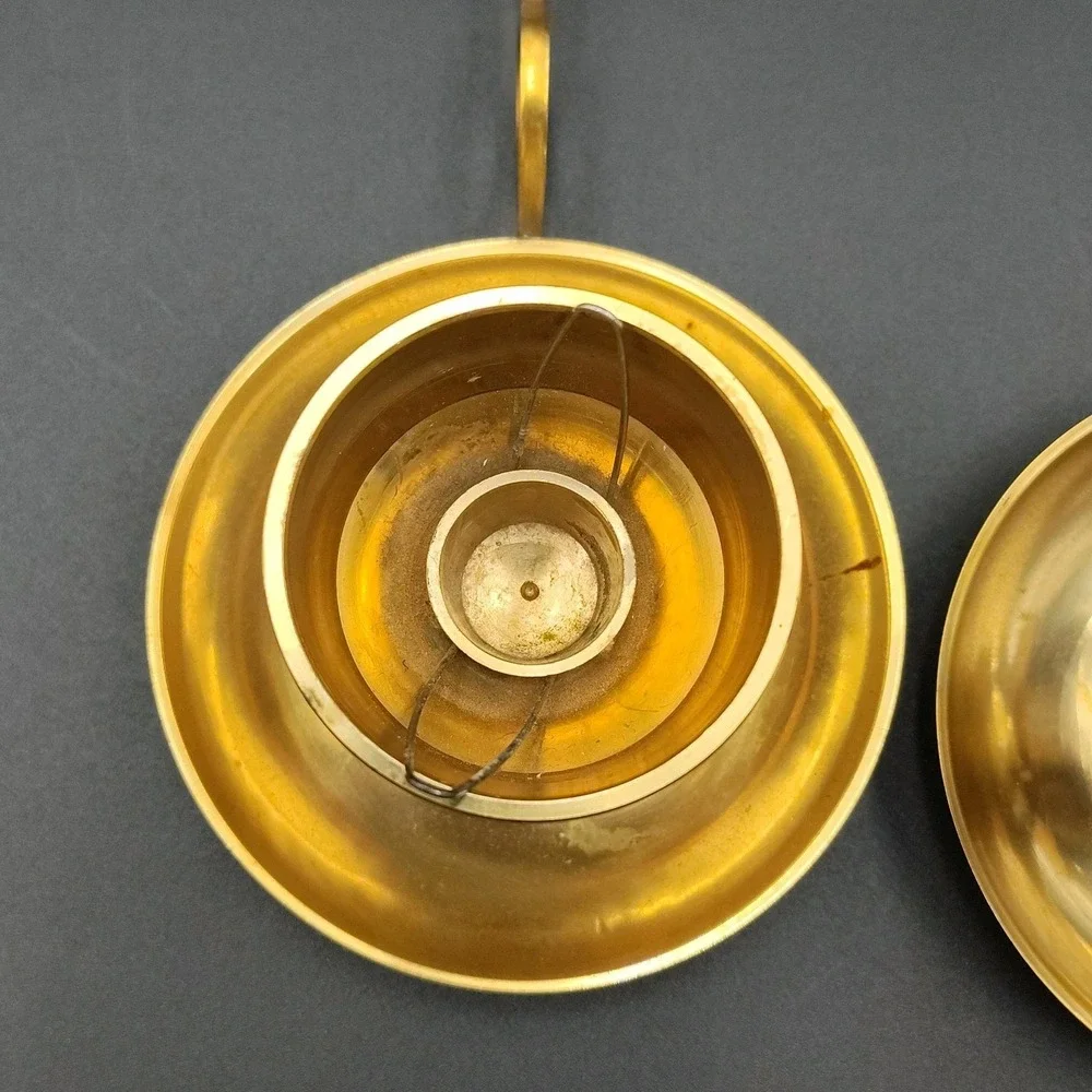 Set-2 Solid Brass Candle stick Chamberstick‎ Holders Secondary BB29.1GA1030.1739